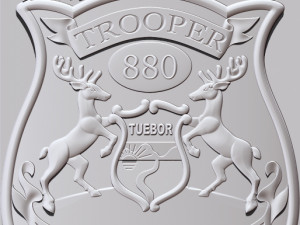 police badge pendant - michigan state police 3D 프린트 모델