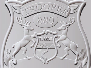 police badge pendant - michigan state police 3D Print Model