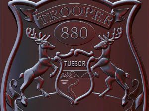 police badge pendant - michigan state police 3D Print Model