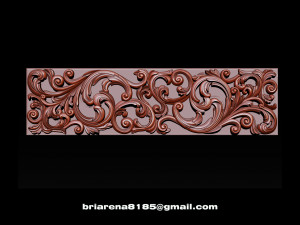 3d stl models cnc router - carved decor 3D Принт Модель