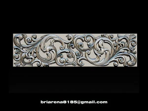 3d stl models cnc router - carved decor 3D Print Model