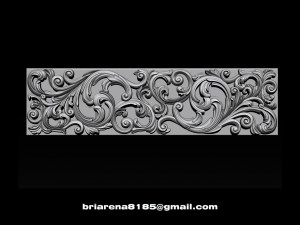 3d stl models cnc router - carved decor 3D Принт Модель