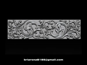 3d stl models cnc router - carved decor 3D Print Model