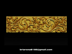 3d stl models cnc router - carved decor 3D Принт Модель