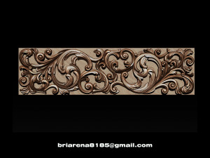 3d stl models cnc router - carved decor 3D Принт Модель