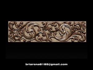 3d stl models cnc router - carved decor 3D Print Model