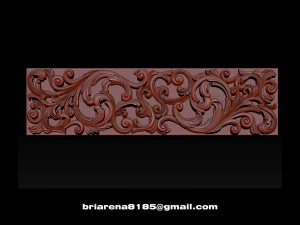 3d stl models cnc router - carved decor 3D Print Model