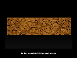 3d stl models cnc router - carved decor 3D Принт Модель