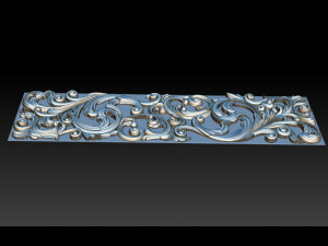 3d stl models cnc router - carved decor 3D Принт Модель