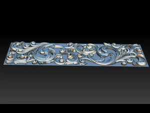 3d stl models cnc router - carved decor 3D Print Model