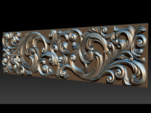 3d stl models cnc router - carved decor 3D Принт Модель