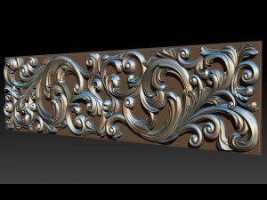 3d stl models cnc router - carved decor 3D Print Model