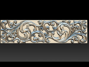 3d stl models cnc router - carved decor 3D Принт Модель