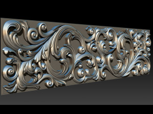 3d stl models cnc router - carved decor 3D Принт Модель