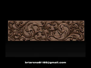 3d stl models cnc router - carved decor 3D Print Model