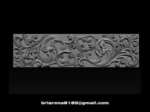 3d stl models cnc router - carved decor 3D Print Model