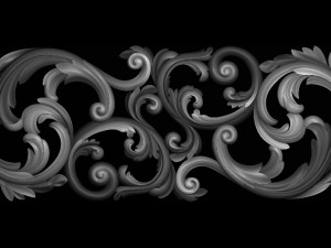 3d stl models cnc router - carved decor 3D Принт Модель