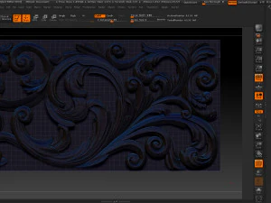 3d stl models cnc router - carved decor 3D Print Model