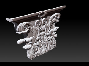 column capital - 3d stl models cnc router 3D 打印模型
