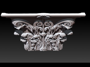 column capital - 3d stl models cnc router 3D 打印模型