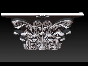 column capital - 3d stl models cnc router 3D Print Model
