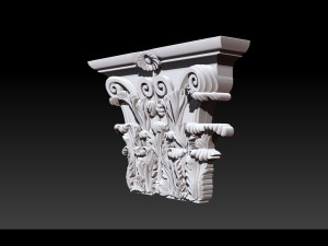 column capital - 3d stl models cnc router 3D 打印模型