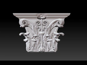 column capital - 3d stl models cnc router 3D Print Model