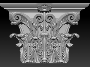 column capital - 3d stl models cnc router 3D 打印模型