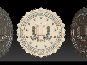 fbi seal - 3d badges 3Dプリントモデル