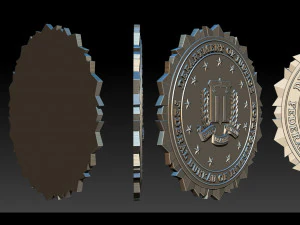 fbi seal - 3d badges 3D Print Model