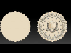 fbi seal - 3d badges 3D Print Model