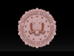 fbi seal - 3d badges Modelo de Impressão 3D
