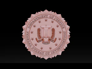 fbi seal - 3d badges 3D Print Model