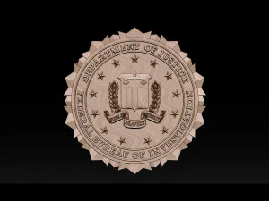 fbi seal - 3d badges 3D Print Model