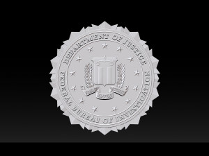 fbi seal - 3d badges Modelo de Impressão 3D