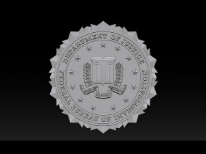 fbi seal - 3d badges Modelo de Impressão 3D