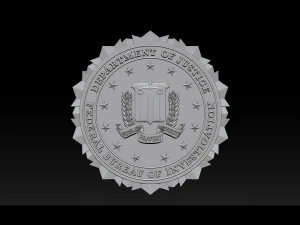 fbi seal - 3d badges 3D Print Model