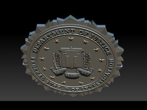 fbi seal - 3d badges Modelo de Impressão 3D
