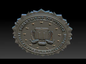 fbi seal - 3d badges 3D Print Model
