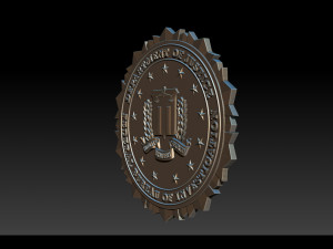 fbi seal - 3d badges Modelo de Impressão 3D
