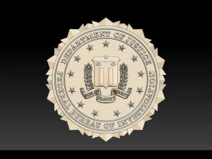 fbi seal - 3d badges 3D Print Model
