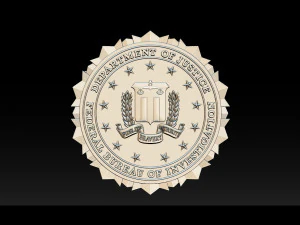 fbi seal - 3d badges 3D Print Model