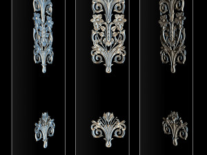 3d stl models cnc router - carved decor Modelo de Impressão 3D