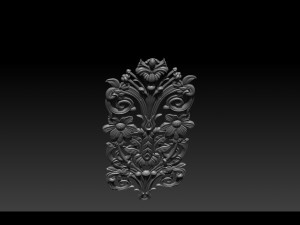 3d stl models cnc router - carved decor Modelo de Impressão 3D