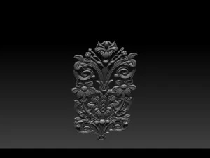 3d stl models cnc router - carved decor 3D Print Model