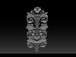 3d stl models cnc router - carved decor Modelo de Impressão 3D