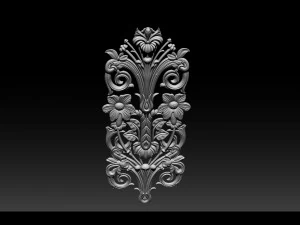 3d stl models cnc router - carved decor 3D Print Model