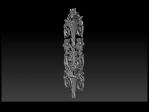3d stl models cnc router - carved decor Modelo de Impressão 3D