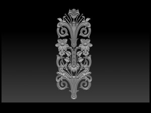 3d stl models cnc router - carved decor Modelo de Impressão 3D