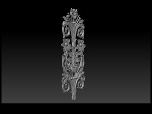 3d stl models cnc router - carved decor Modelo de Impressão 3D